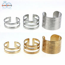 Load image into Gallery viewer, SUSENSTONE Exquisite New 3PCS Top Of Finger The Midi Tip Finger Above The Knuckle Open Ring Silver.Gold