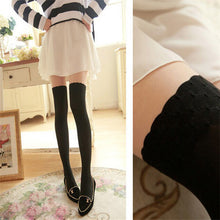 Load image into Gallery viewer, JECKSION Autumn Winter Women leggin Casual Warm Super Velvet Slim Leggings Stitching Opaque Over Knee Thigh Siamese Elastic