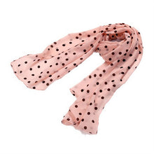 Load image into Gallery viewer, Stylish Polka Dots Chiffon Scarf Sunscreen Long Scarves Sun Block Shawl Wraps For Women Girls 150 x 48 cm