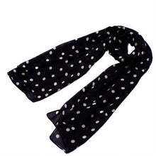 Load image into Gallery viewer, Stylish Polka Dots Chiffon Scarf Sunscreen Long Scarves Sun Block Shawl Wraps For Women Girls 150 x 48 cm