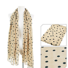 Load image into Gallery viewer, Stylish Polka Dots Chiffon Scarf Sunscreen Long Scarves Sun Block Shawl Wraps For Women Girls 150 x 48 cm