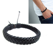 Load image into Gallery viewer, Fashion Mens Womens Wrap Braided Leather Bracelet Cuff Bangle Wristband