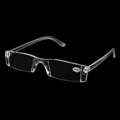 New Presbyopia Diopter Eyeglasses Clear Rimless Reading Glasses